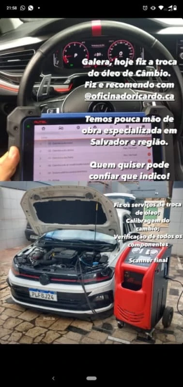 troca óleo câmbio